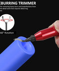 Deburring Tool Kit With 10 Extra Blades And Red Handle Alloy Burr Removal Tool for trimming rough edges on plastic tube