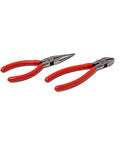 Red-handled pliers from the 180 Piece Professional Tool Set in Tool Storage Case - CTK180, showcasing durable metal construction.