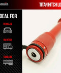 Rugged Hitch Pin Lock For Class III And IV Five Eighths Inch Hitches With Rubberized Cap, Weatherproof Anti Theft Security