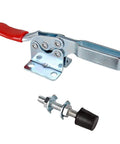 Heavy Duty Toggle Clamp Set 2 Pack With 198 Lb Holding Power Red Horizontal Anti Slip Quick Release Clamps For Woodworking And Metalworking 201B 201B Cold Rolled Steel Corrosion Resistant ETING