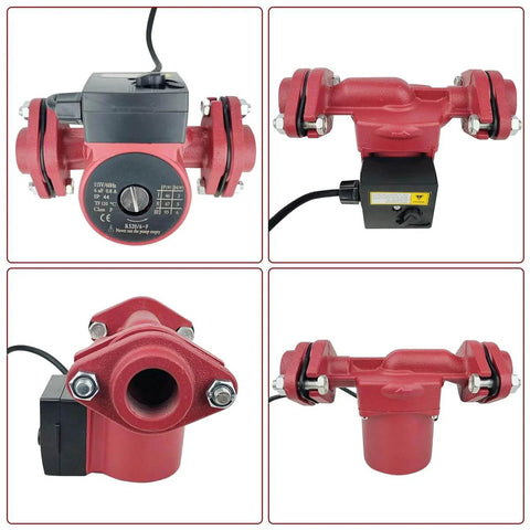 Hot Water Recirculation Pump For Home Use 115V With 3 Speed Control For Solar Water Heaters And Boilers NPT 1 Inch Flanges