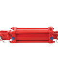 Heavy Duty Hydraulic Cylinder For Tractors 208DB Replacement 2 Inch Bore 8 Inch Stroke Double Acting Tie Rod Cylinder, side view.
