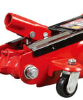 Close-up of Beefy 3 Ton Hydraulic Trolley Floor Jack With Extra Saddle For SUVs And Extended Height Trucks by Big Red Torin