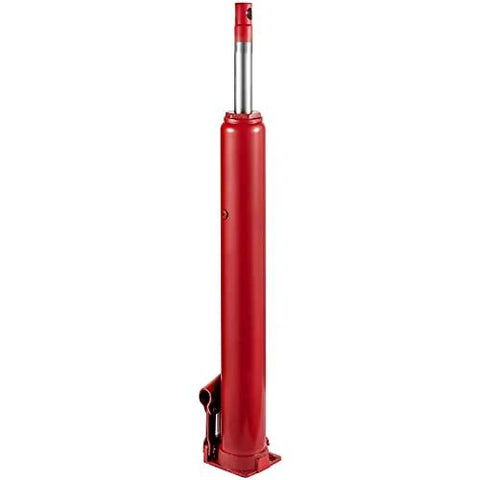 Heavy Duty 4 Ton Long Ram Hydraulic Jack With 8818 Lb Capacity For Engine Hoist And Garage Lifts, Manual Pump, Cherry Picker Ram, Red