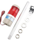 Industrial LED Tower Signal Light Red 24V DC Safety Stack Lamp For Machinery And Industrial Equipment With High Visibility Across Large Areas Easy Install Heavy Duty Rock Solid LED Assembly And Mounting Base 73 By 32 Millimeters Model LTA 502T components