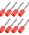 Heavy Duty Insulated Ferrule Terminals Set In Copper With PVC Insulation, 0.75mm2 AWG 20, 1000 Pieces, front view of terminals