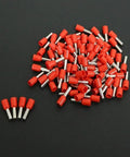 80 Piece Wire Ferrule Kit With 40 Black And 40 Red Insulated Terminal Crimps For 25 mm2 And 4 AWG Cables Silver Plated Ferrule Ends