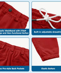 Detail view of All Purpose Knicker Baseball Pants for Toddlers to Youth Boys and Girls, featuring elastic waistband and pockets by MIVEI.