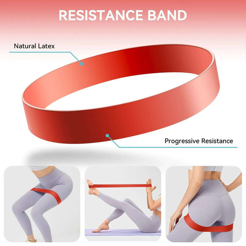 Resistance band from 5-In-1 Foam Roller Set For Deep Tissue Muscle Recovery With High Density Roller Massage Ball Resistance Band And Carry Bag.