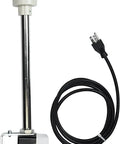 Red LED Andon Light Tower With One Stack Off On Switch 8 Foot Industrial Power Cord Plug And Play Ready 3 Prong OSHA Compliant Plug