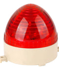 Front view of Red LED Warning Light Signal Tower Lamp N-3072 for AC 110V industrial use with durable plastic housing