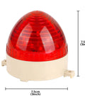 Red LED Warning Light Signal Tower Lamp N-3072 For AC 110V Industrial Use Steady Or Flash Mode Durable Plastic Housing