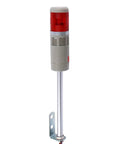 Industrial Red LED Signal Tower Light 1 Layer Stack With 15 Beads Per Layer For Bright Warning And Safety 110V Steady On