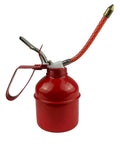 Easy Grip 400ml Manual Oiler Can With Red Lever for Precise Lubrication, featuring flexible hose and pump-action design for maintenance