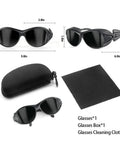 Red Light Therapy Glasses Eye Protection 200 To 2000nm For Tanning IPL Safety with case and cleaning cloth