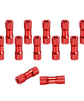 Red 12 Pack M3 X 18mm Knurled Aluminum Standoff Double Head Spacer Columns For FPV Drones RC Cars Airplanes