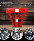 12 Ton Manual Hydraulic Pipe Bender With Six Dies And Adjustable Rollers For Piping And Exhaust Tubes 90-180 Degree Bends