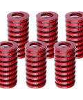 Red Medium Load Die Springs Set For Mold Pressing 6 Pack Heavy Duty 1.15 Inch Outer Diameter 0.63 Inch Inner Diameter TM 30 By 60mm