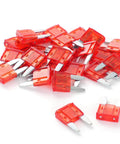 Pack Of 25 10 Amp Mini Blade Fuses For Cars RVs Trucks SUVs Motorcycles And Boats High Conductivity Zinc Terminals Quick Blow Protection
