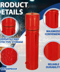 All Position E7018 Low Hydrogen Welding Rods For AC DC Welding 3 32 Inch 5 Pound Moisture Proof Storage Tube Carbon Steel Stick Electrodes For Arc Welding Sosation, red storage tube with waterproof and durable features highlighted