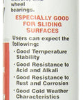 Side view of Lucas Oil 10005 Red 'N' Tacky Grease - 14 Ounce showing usage instructions on the label