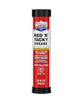 Front view of Lucas Oil 10318 Red N Tacky Grease 3 Ounce Combo Pack tube, featuring product details and branding.