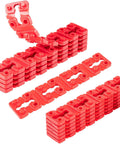 Outlet Box Spacers Kit 48 Pack for Loose Outlets and Switches, Wall Plate Stabilizers, Tile Backsplash Extenders, red plastic spacers