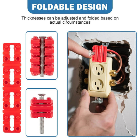 48 Piece Outlet Spacers Pack For Electrical Boxes And Wall Plates Plastic Spacers For Loose Plug Fix Switch And Receptacle Extenders installation