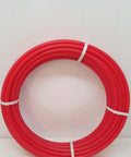 Coiled One And One Quarter Inch Non Oxygen Barrier PEX B Tubing 100 Foot Roll For Heating And Plumbing Direct Burial Installation