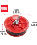 Plastic End Of Pipe Plug With Galvanized Screw And Wing Nut For 4 Inch Red Pipes, ABS Glass Reinforced Plate For Extra Strength