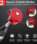One And A Half Inch Plastic Pipe Reamer With 2 Carbide Square Blades For PVC CPVC And ABS Pipes Ideal For Drains Water Pipes And Ventilation Systems Red Color Heavy Duty Hand Tool For Fast Cleanup And Reuse Of Fittings