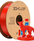 PLA Pro PLA Plus 1.75mm Filament Red 1kg Cardboard Spool High Strength Low Shrinkage Clog Free with 3D printed red fox