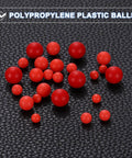 Ultra Durable 8mm PP Plastic Bearing Balls G2 Precision With Frosted Red Finish 100 Pack For DIY Projects And Machinery Polypropylene Spheres