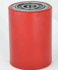Pallet jack load wheels set 3 x 3.75 inch red polyurethane on steel with bearings, heavy duty replacement.