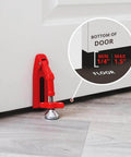 Installed Portable Door Lock Brace for Home Security and Personal Protection | Hotel Room, Apartment Safety, Travel Door Stopper