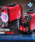 Beefy 250 Amp Stick Welder With Dual Voltage 110V And 220V Auto Switching, LED Display Arc Welding Machine with turbo cooling