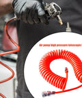Flexible 6M PU Spring Tube Air Hose For Compressors With 5mm Inner Diameter And 8mm Outer Diameter Recoil Spiral Design