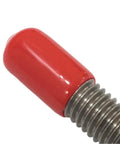 Red PVC Rubber M8 Bolt Covers For Exposed Threads And Threaded Rods Softening Ends Cushioning Sharp Edges And Providing Quick Color Coding