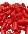 Red PVC Rubber M8 Bolt Covers For Exposed Threads And Threaded Rods Softening Ends Cushioning Sharp Edges Pack Of 25