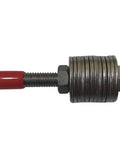 Red PVC Rubber M8 Bolt Covers For Exposed Threads And Threaded Rods Softening Ends Cushioning Sharp Edges and Quick Color Coding
