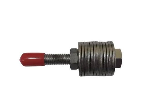Red PVC Rubber M8 Bolt Covers For Exposed Threads And Threaded Rods Softening Ends Cushioning Sharp Edges and Quick Color Coding