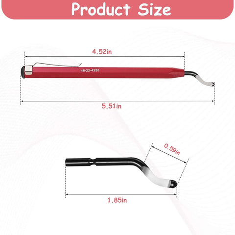 Pro Grade Reaming Pen For Replacement With Heat Treated Blades And Black Oxide All Metal Design 360 Degree Rotary Head Deburring Tool