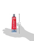 High-Temp Red RTV Silicone Gasket Maker, 3 oz tube shown in hand for size reference