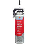 Front view of High Temp Red RTV Silicone Gasket Maker With PowerBead Can 7.25 Oz, red and white packaging.