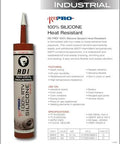 100 Percent Heat Resistant RTV Silicone Sealant, Red, 10 Ounces, 1 Pack, Built For Tough Temps In Ovens And Industrial Gear Like Belts