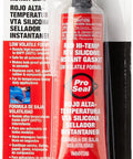 High Temp Red RTV Silicone Sealant 3 Oz Tube Sensor Safe Gasket And Hose Sealant For Auto, Appliances And DIY Projects