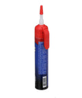 Side view of Red RTV Silicone Sealant For High Temperature Gaskets General Purpose Sealant 6.5 Wt Oz Tube with red nozzle cap