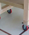4 Inch Heavy Duty Caster Wheels With Brakes And Screws Set Of Four Silent Rubberized Castors Up To 1320 Lbs Capacity