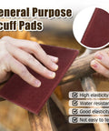 Using Six Pack Red Scuff Pads Very Fine Grade for Paint Prep and Finishing on wooden surface