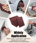 Six Pack Red Scuff Pads Very Fine Grade for Paint Prep and Finishing in various cleaning applications